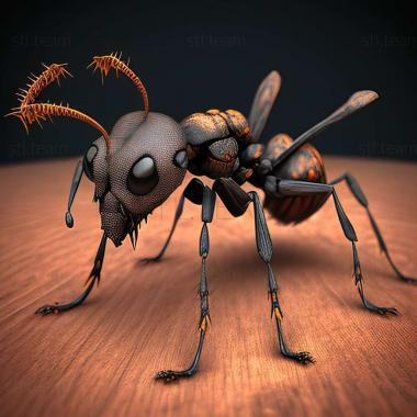 3D модель Polyrhachis bihamata (STL)